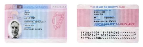 irish residence permit